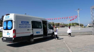 Van'da 'Mobil Sigara Brakma Poliklinii' hizmete girdi