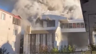 Yalova'da korkutan otel yangını