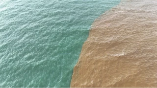 Alanya'da denizin rengi değişti::İnsanlar endişeli gözlerle izledi