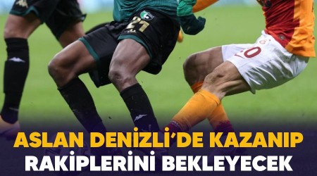 Aslan Denizli'de kazanıp rakiplerini bekleyecek