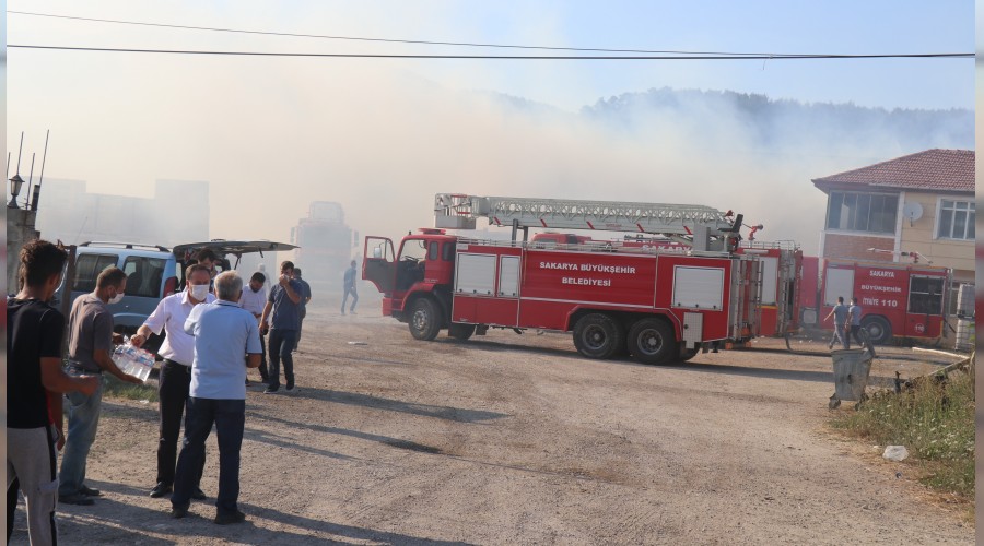 Balya makinesi ormanı kül etti