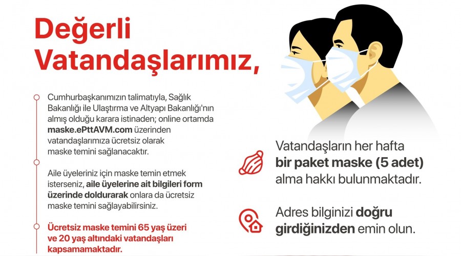 Bedava maske da��t�lacak 