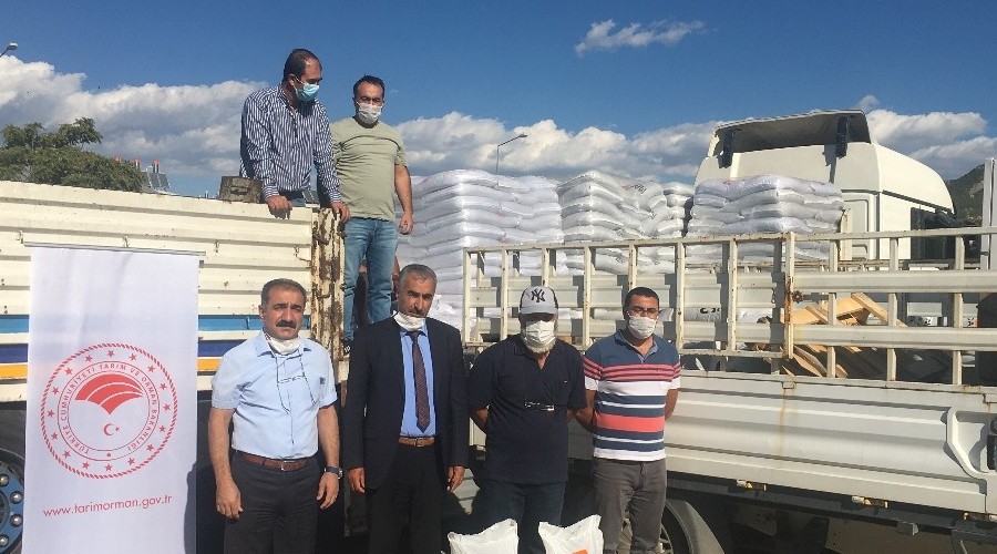 �ift�ilere yem bitkisi tohumu deste�i