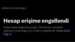 Ekrem mamolu'nun X hesab engellendi