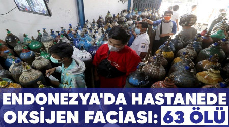 Endonezya'da hastanede oksijen facias: 63 l