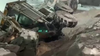 Erzurum'da kar temizleme arac� devrildi