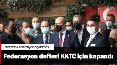 Federasyon defteri KKTC için kapandı