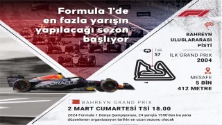 Formula 1 Bahreyn'de başlıyor