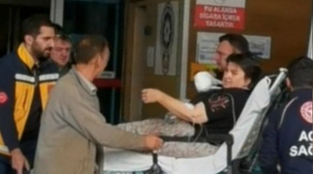 Hızarın üzerine düşen kadının kolu koptu