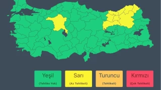 ileri Bakanl'ndan 9 il iin sar kodlu uyar