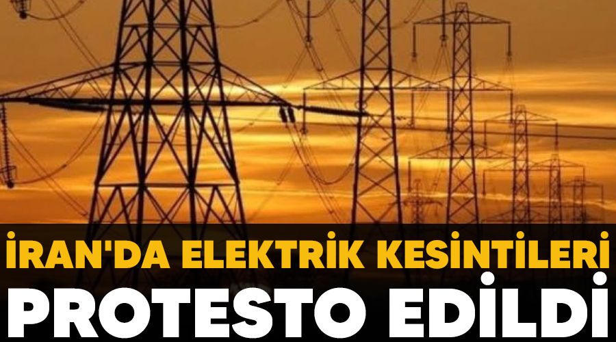 ran'da elektrik kesintileri protesto edildi