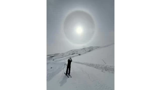 Işık halkası 'halo', Erciyes'te görüntülendi