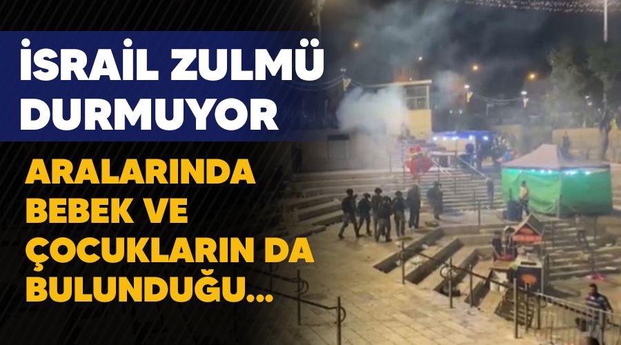 �srail Kadir Gecesi'nde aralar�nda bebek ve �ocuklar�n da bulundu�u 80 Filistinliyi yaralad�