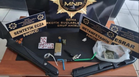 Manisa'da 17 adrese uyuşturucu operasyonu