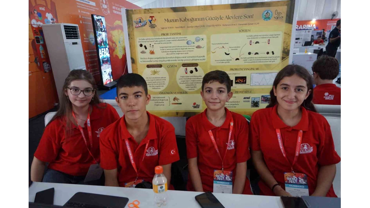 Minik kaiflerin parlak fikirleri TEKNOFEST'N gzdesi oldu