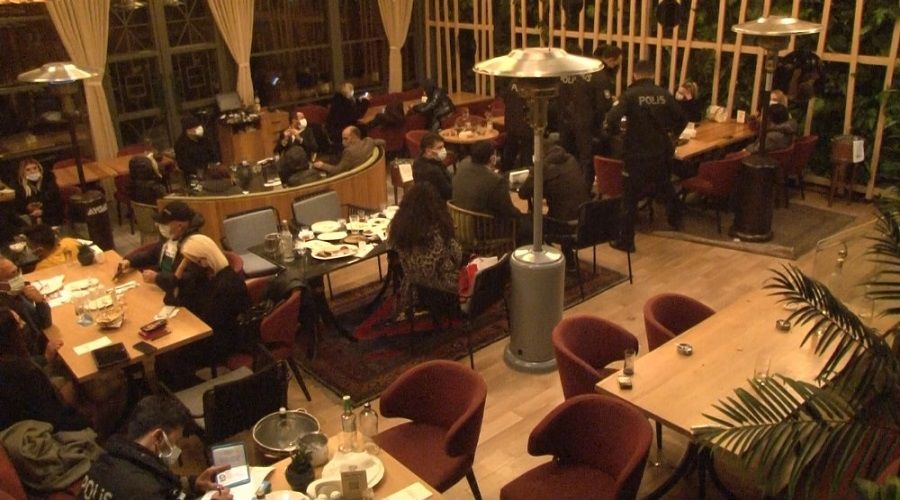 Nişantaşı'nda ünlü restorana gece baskını