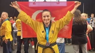 Ordulu 74 yaşındaki milli tekvandocu Avrupa’da üçüncü oldu