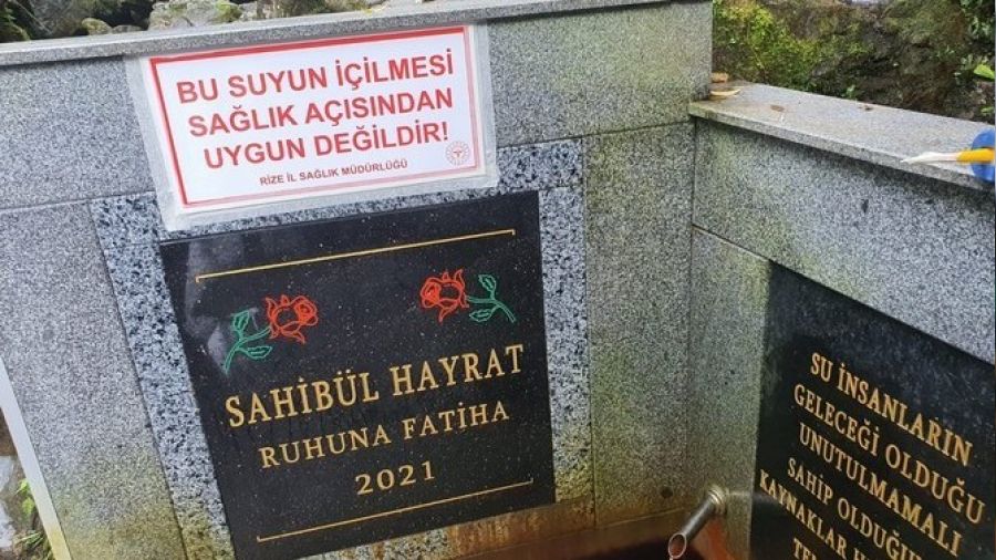 Rize'deki uyar� yaz�s� kimli�i belirsiz ki�ilerce s�k�ld�