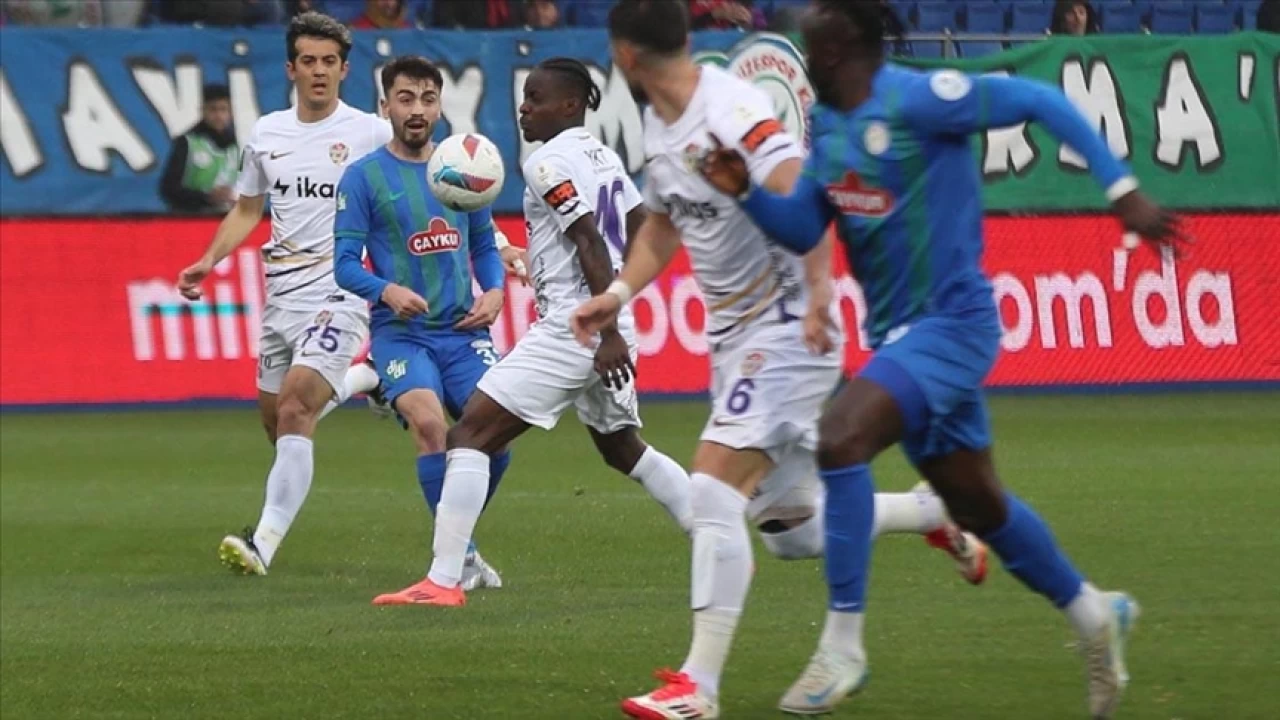 Rizespor, konuk ettiği Eyüpspor'u 1-0 yendi