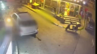 Saryer'de kasaba silahl saldr kamerada