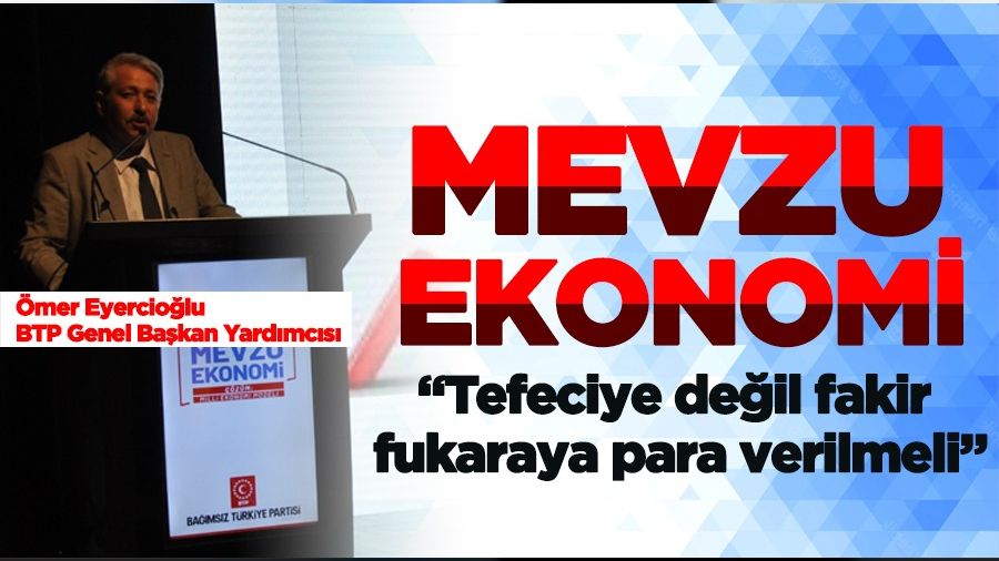 “Tefecilere değil fakir fukaraya para verilmeli”