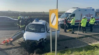 Tekirdağ'da feci kaza: 5 yaralı