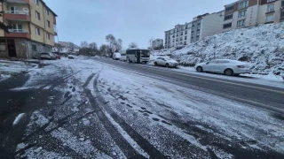 Tekirda�'da kar hasreti sona erdi: Beyaz manzaralar