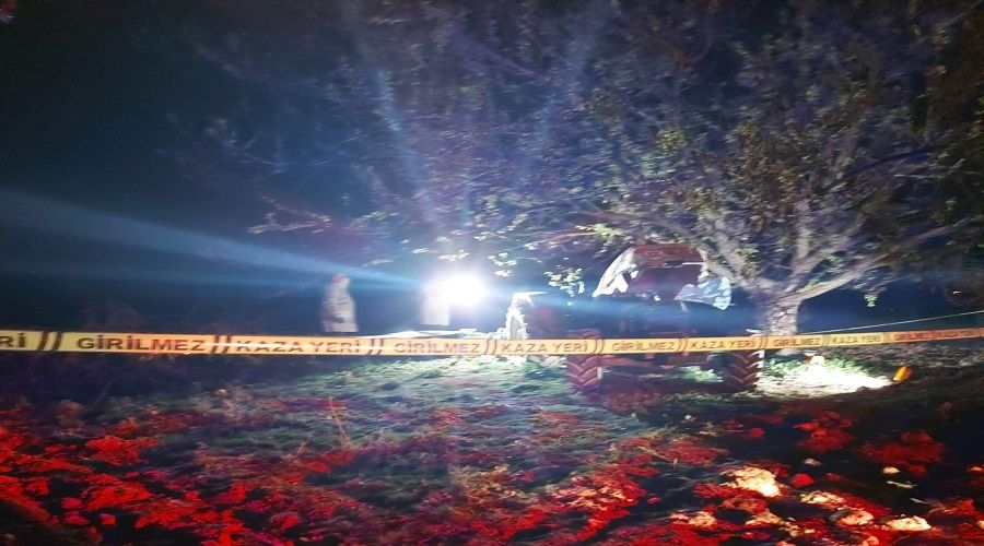 Trakt�r ile a�a� aras�na s�k��arak hayat�n� kaybetti