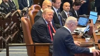 Trump'a srail parlamentosunda protesto