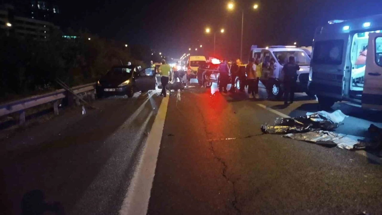 Ümraniye'deki kazada motosiklet sürücüsü hayatını kaybetti