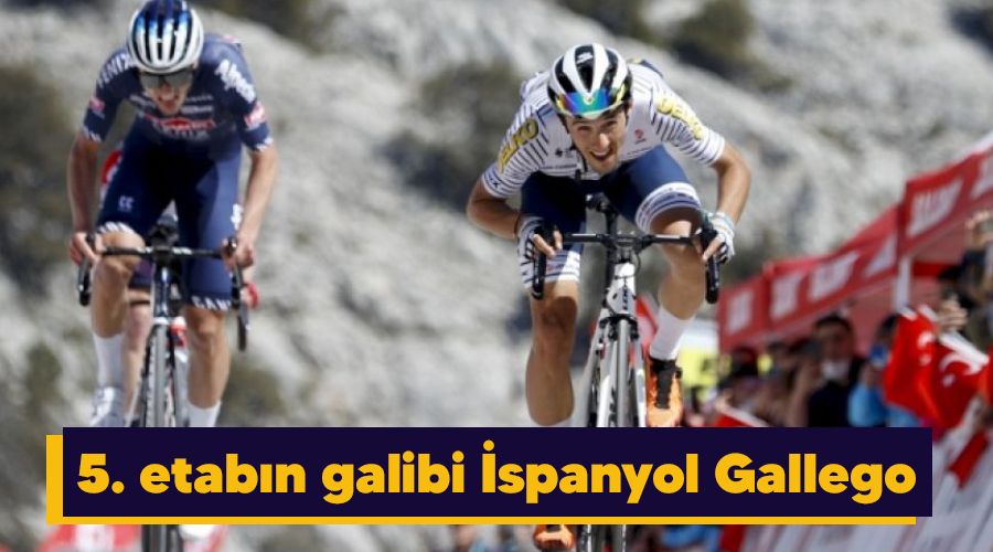 5. etabın galibi İspanyol Gallego