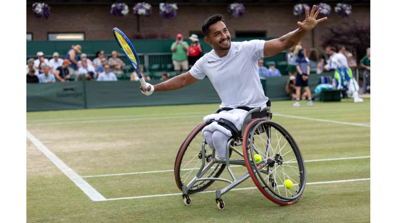 Ahmet Kaplan Wimbledon'da yar� finalde