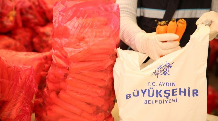 Aydın Büyükşehir Belediyesi'nden kereviz ve havuç üreticisine destek