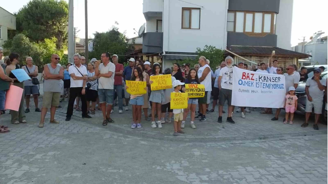 Balkesir'de mahallelinin baz istasyonu tepkisi