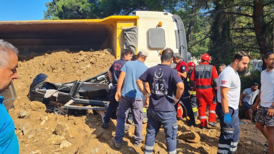 Bodrum'da feci kaza
