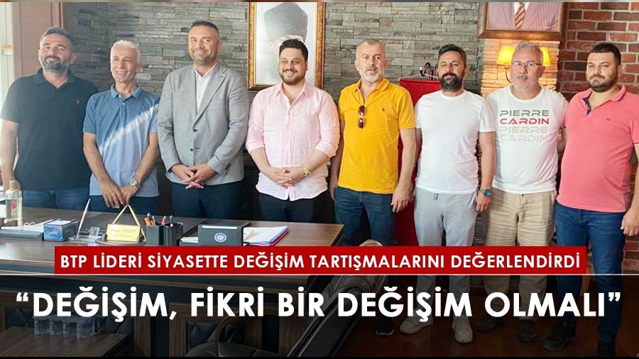  �De�i�im, fikri bir de�i�im olmal��