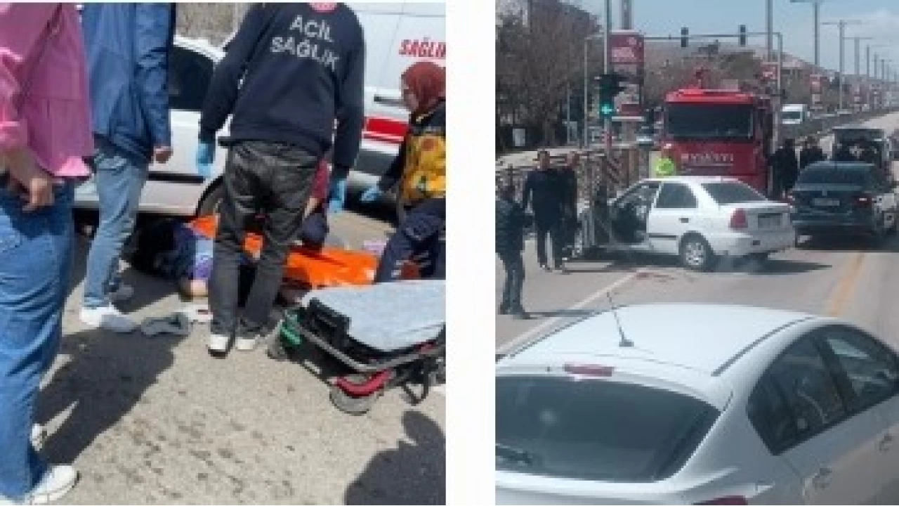 Elaz��'da gen� k�za iki farkl� otomobilin �arpt�