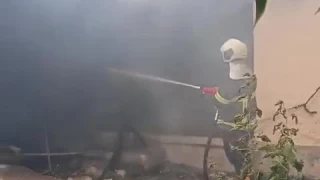 Engelli yal kadn, yangnda hayatn kaybetti