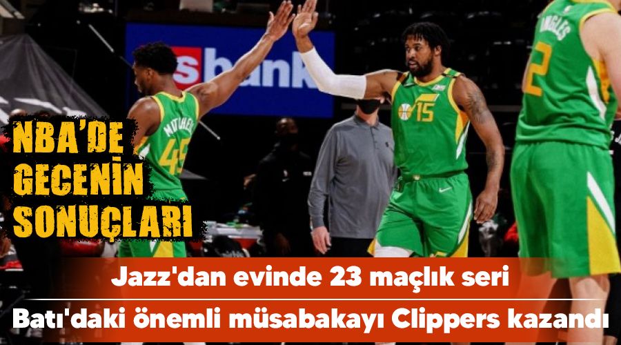 Jazz'dan evinde 23 maçlık seri