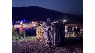 Kahramanmaraş'ta şarampole devrilen işçi servisindeki 2 kişi öldü, 7 kişi yaralandı
