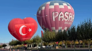 Kapadokya'da üretilen sıcak hava balonları Cumhurbaşkanlığı külliyesinde
