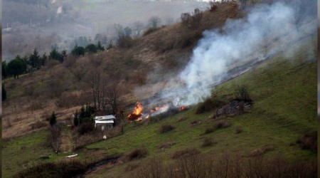 Kontrolden çıkan anız yangını korkuttu