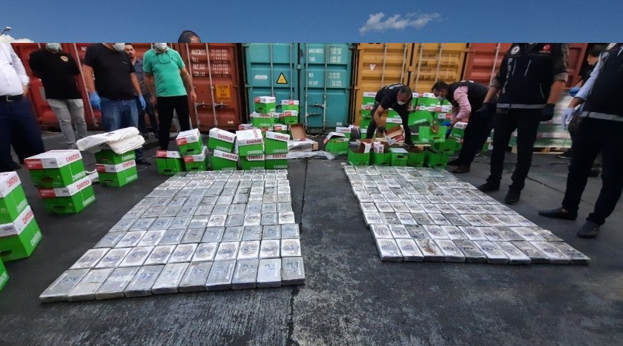 Mersin Liman�'nda 220 kilo kokain ele ge�irildi