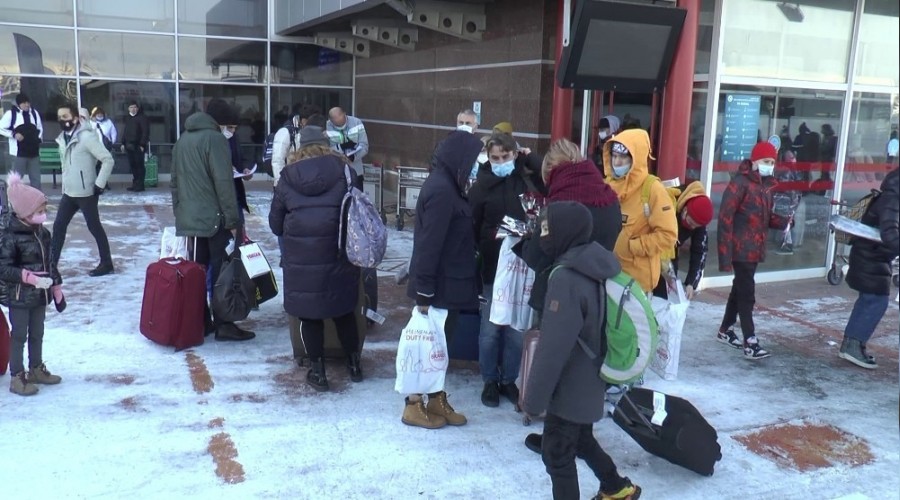 Palandöken'e ilk turist kafilesi geldi