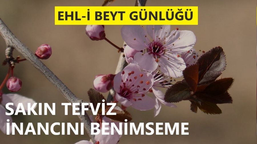 �Sak�n tefviz inanc�n� benimseme!�