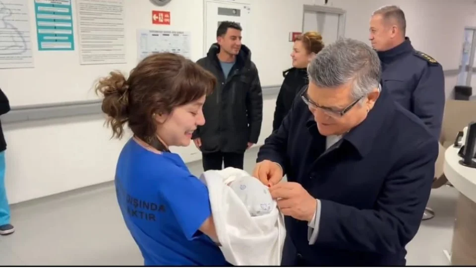 Sinop'ta yeni y�l�n ilk bebe�i Eren