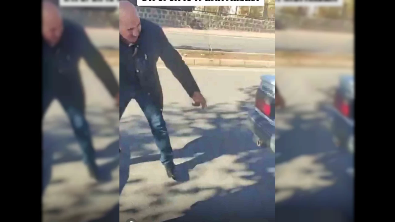 Siverek'te trafik kazas� sonras� taraflar aras�ndaki tart��ma sosyal medyada viral oldu