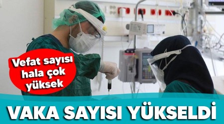 Vaka sayısı düne göre yükseldi, vefat sayısı hala çok yüksek