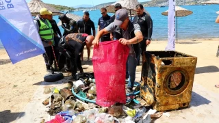 Bodrum'da denizden kanlar 'yok artk' dedirtti