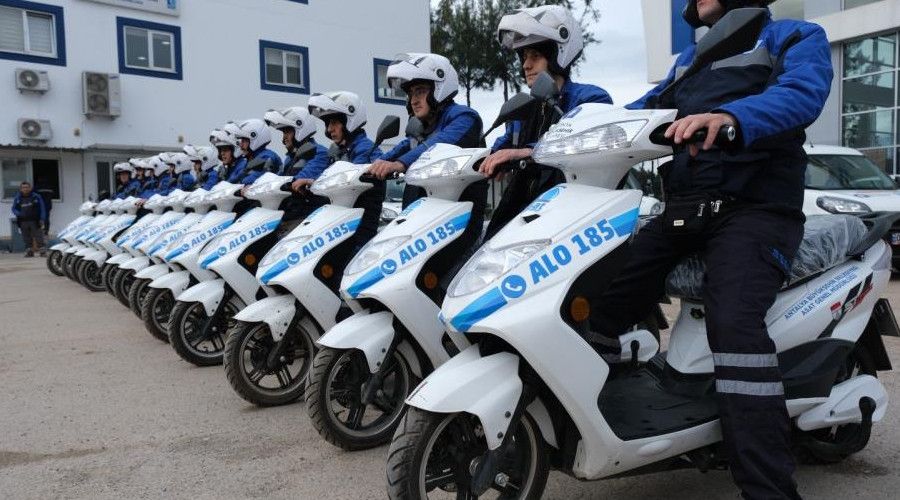 Büyükşehir’in elektrikli motosikletleri yollarda